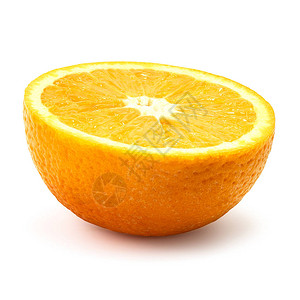 刺叶部分的橘子作物以白色背景与图片