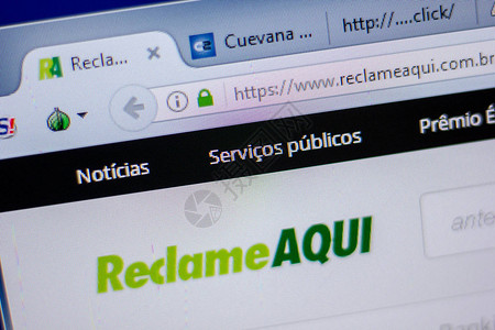 ReclameAqui网站主页图片