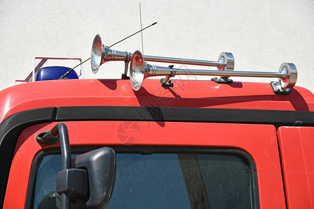 消防车的喇叭图片