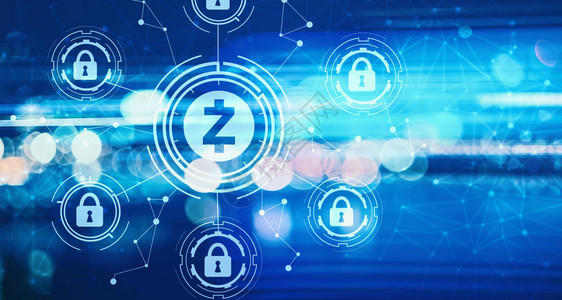 Zcash加密货币安全主题夜间模图片