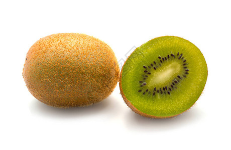 Kiwi白底水果隔离图片