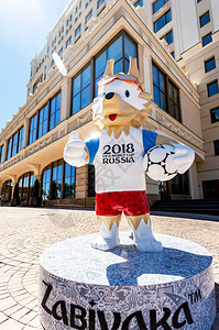 俄罗斯世界杯吉祥物Wolf背景