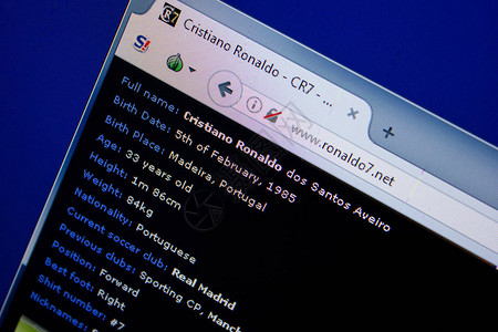 罗纳尔多7网站主页高清图片