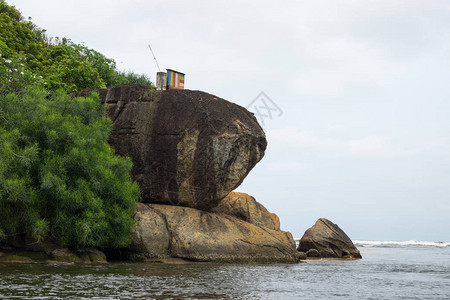 有一座佛教寺庙的岛屿斯里兰卡西南图片