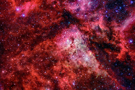 银河系和太空星云由美国航天图片