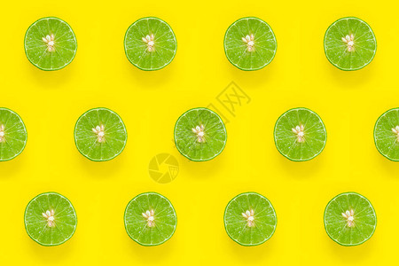 绿色柠檬黄色背景图片
