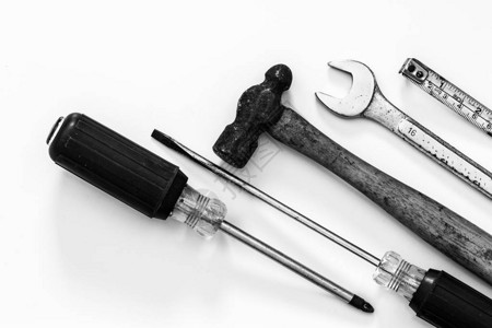 工匠杂工基本手法工具螺丝刀锤子扳手磁带测量图片