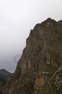 在秘鲁Ollantaytambo的Colossa图片