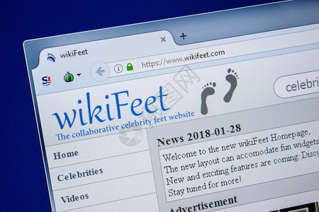 WikiFeet网站主页图片