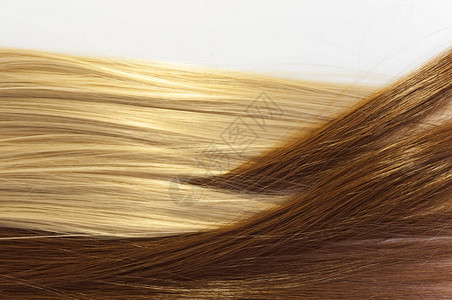 金发和棕色的头发质地图片