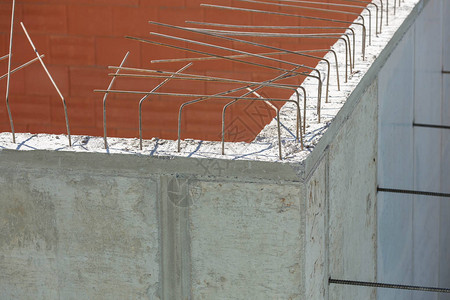 钢筋混凝土墙与装甲钢背景图片