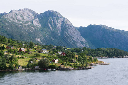 挪威Jondal乡和Hardangerfjord图片