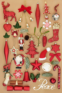圣诞古老的变形树装饰图片