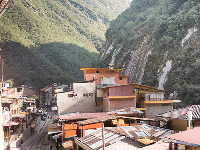 秘鲁MachuPicchu库斯科的AguasCalientes镇图片