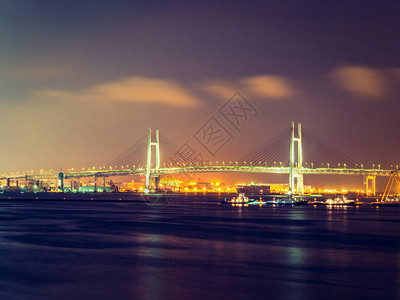美丽的建筑Yokohama桥图片