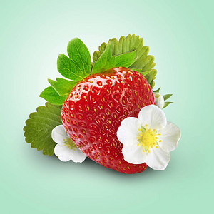 新鲜的果汁草莓图片