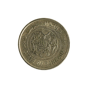 25枚Bahrainifils硬币1992年背景图片