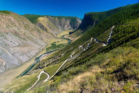 俄罗斯阿尔泰州Chulyshman河谷KatuYar图片