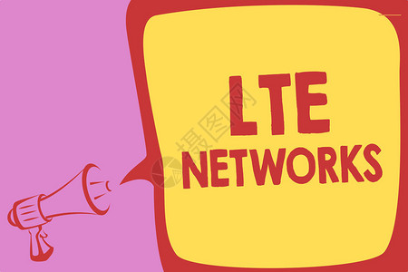 手写文字书写LteNetworks概念意指无线通信可用最快速的网络连接背景图片