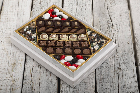 木本底包装不同的巧克力糖盒Name不同图片