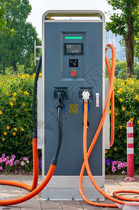电动汽车共享系统充电站图片