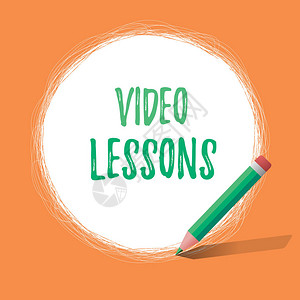 显示视频课程的书写笔记展示主题查看和学习的在线教育材图片
