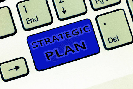 手写文本战略计划概念意义定义战略和制图片