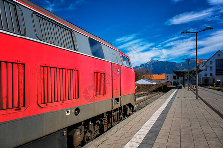 德国巴伐利亚富森火车图片
