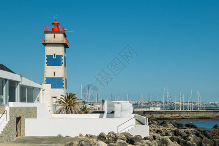 葡萄牙卡斯伊斯港的灯塔图片