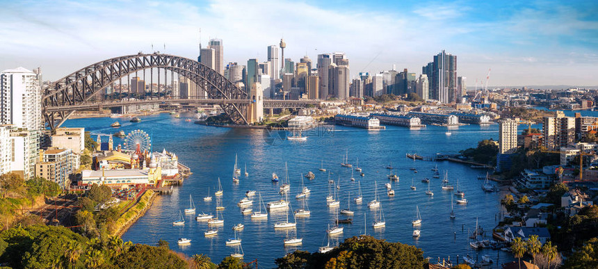 悉尼市全景新南威尔士城景澳洲顶楼图片