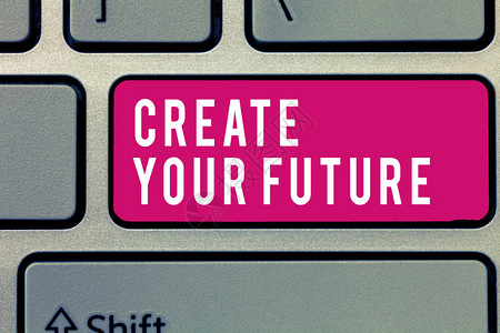 文字书写文本创造你的未来图片