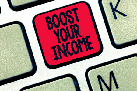 概念手写显示提高你的收入商业照片文本增加你投资自由交易的金额注图片