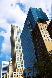 纽约市中心的曼哈顿大楼图片