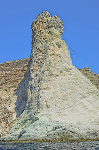希腊圣托里尼的岩石图片