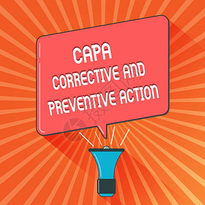 概念手写显示Capa纠正和预防措施展示消除不符合图片