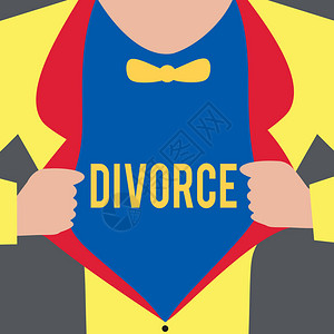显示离婚的文字符号概念照片法律解除婚姻图片
