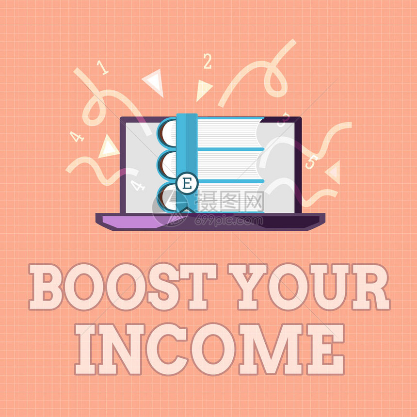 显示增加您的收入的文字符号概念照片增加您的资金投资图片