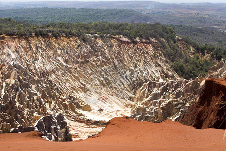 马达加斯龙吉安卡拉纳保留地峡谷侵蚀草图片