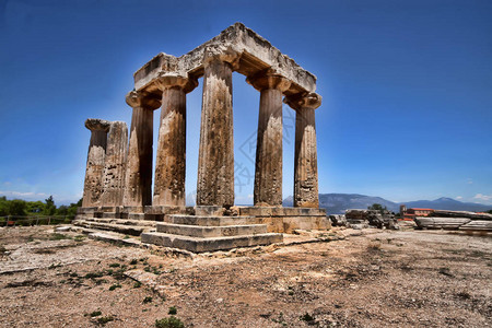 希腊罗马神庙遗址图片