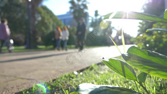 在市中心的一条行人街上花岗岩图片