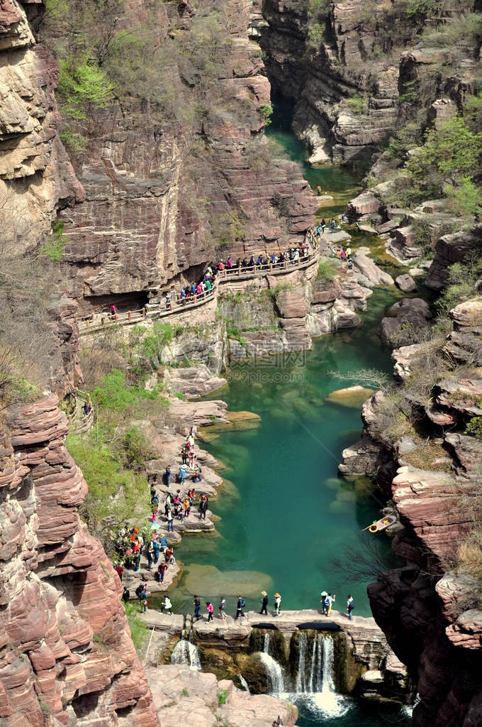 云台山红石峡谷景观图片