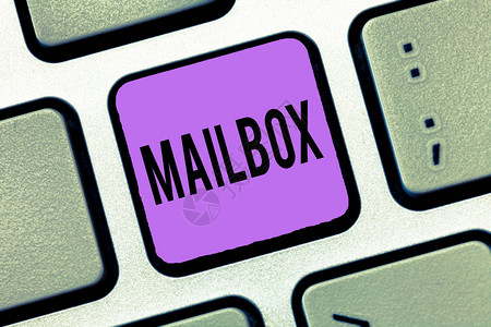 显示邮箱的书写笔记商业照片展示箱安装在邮递件的邮件发送计算机文图片