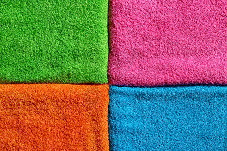 彩色毛巾布作为背景图片
