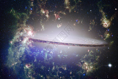 银河系星场星云深空恒星群科幻小说艺术美国航天局提供的这图片