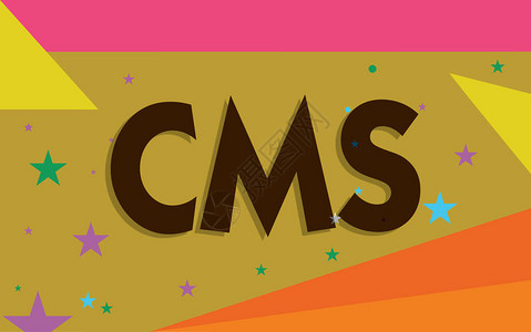 显示Cms的概念手写商业照片文本管理数字内容软件应用程序图片