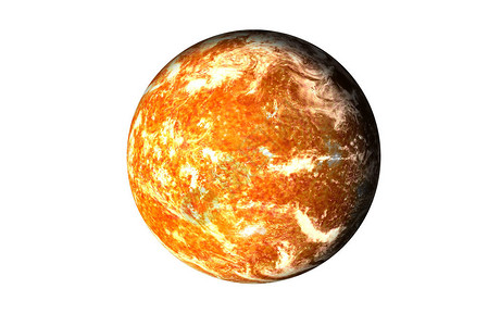 橙色行星图片
