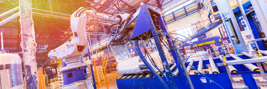 现代操作工厂设备生产玻璃纤维重工业机械金属图片