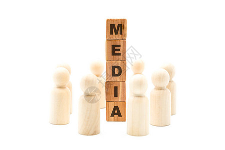 media数字环绕着MedIA字圈子背景