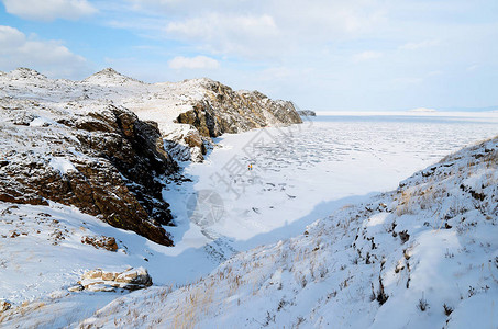 Baikal湖小海峡之冰奥尔特雷图片