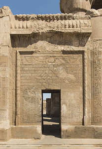 古代埃及神庙KomOmbo入口墙壁图片